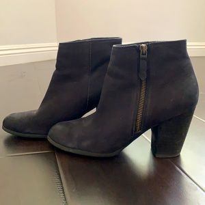 Nordstrom Brass Plum Booties